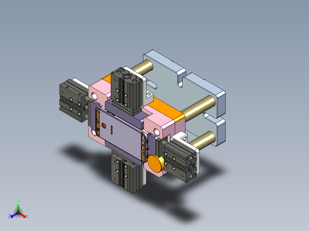 r4-笔记本CNC工装夹具三维模型cnc7正等轴测图