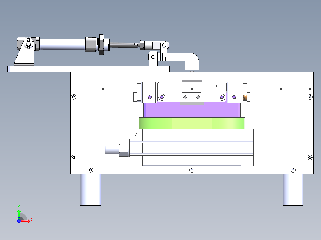 电感整脚机 sw22可编辑前视图