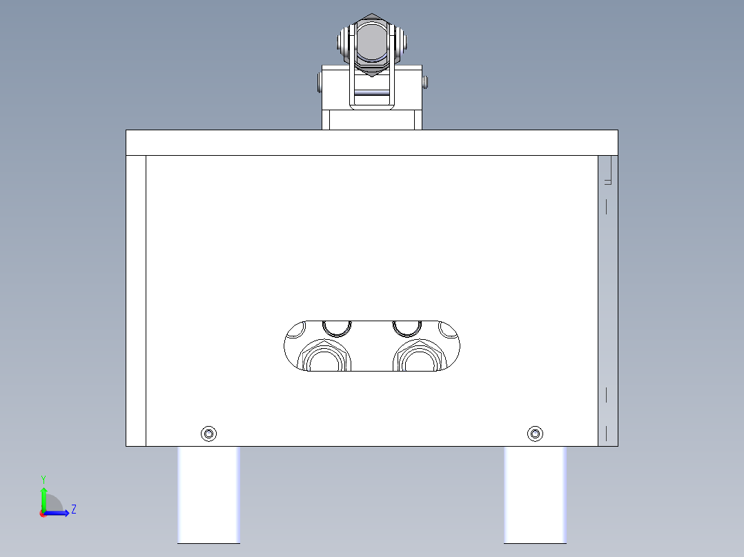 电感整脚机 sw22可编辑左视图