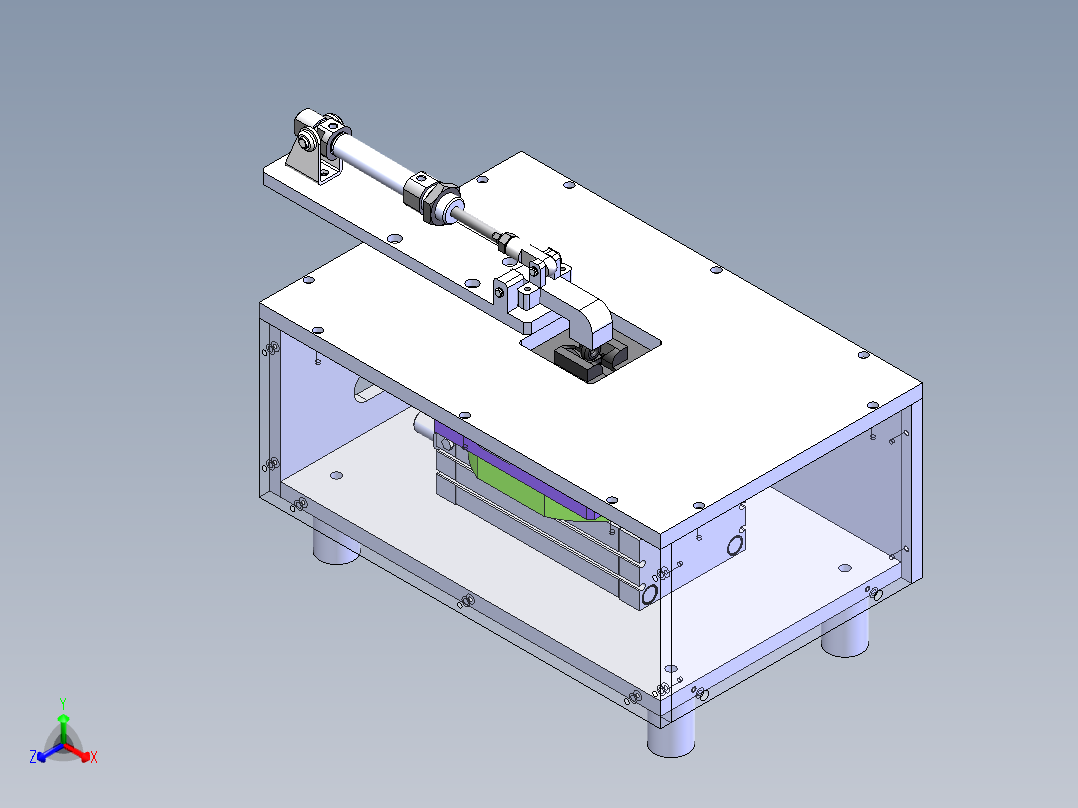 电感整脚机 sw22可编辑正等轴测图