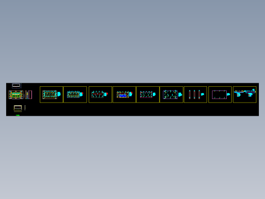 笔记本C面金属外壳制造90度成型模具设计图