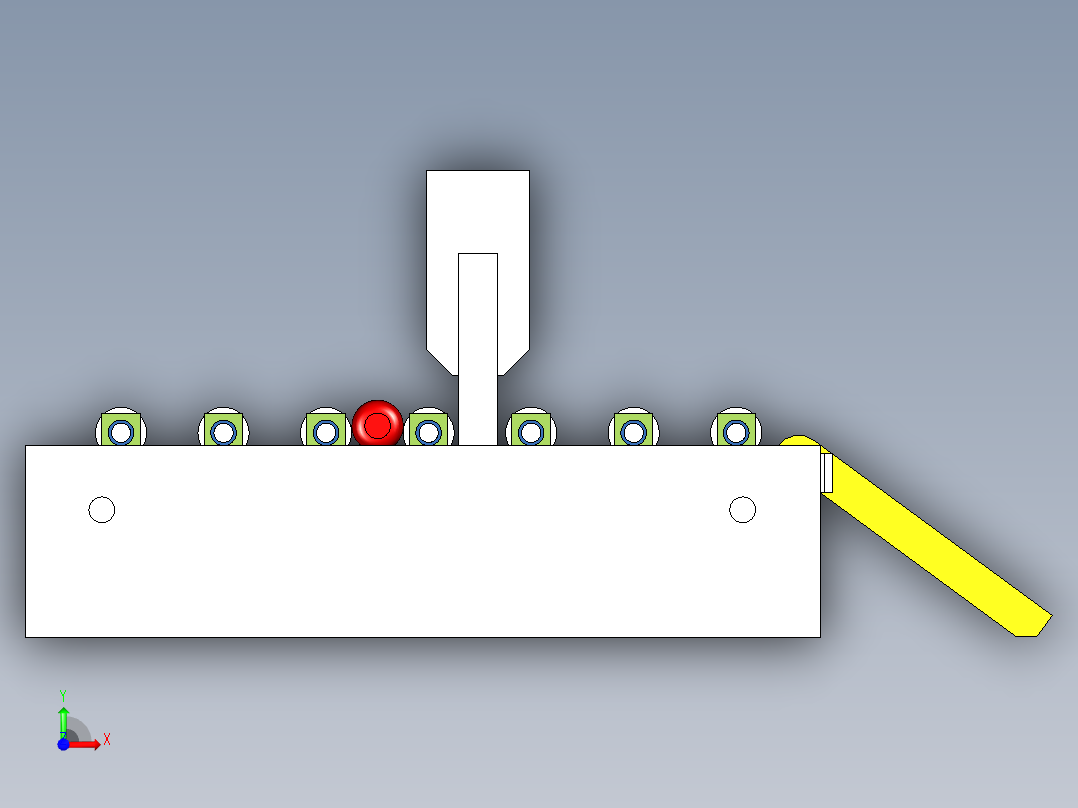 一种笔杆自动贴标机前视图