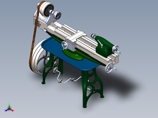 Kastle车床三维建模图纸 solidworks设计