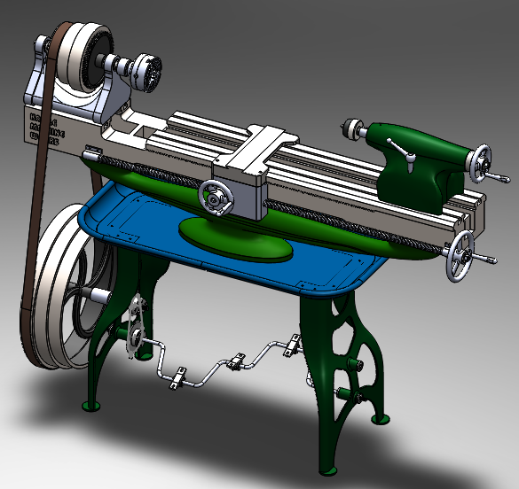Kastle车床三维建模图纸 solidworks设计