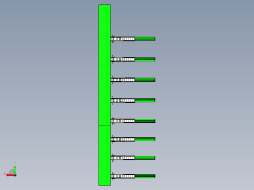 提升机设备与轨道运输车组合模拟后视缩略图