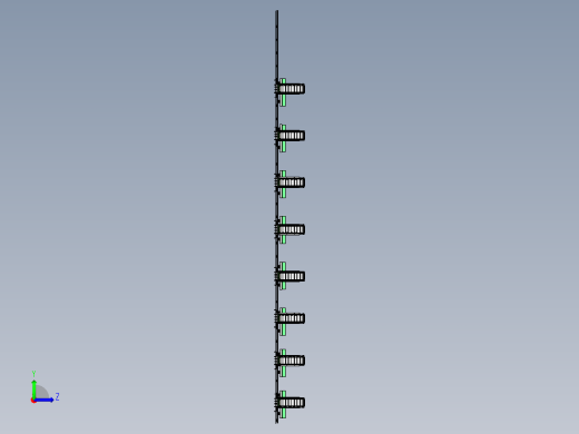 提升机设备与轨道运输车组合模拟左视缩略图