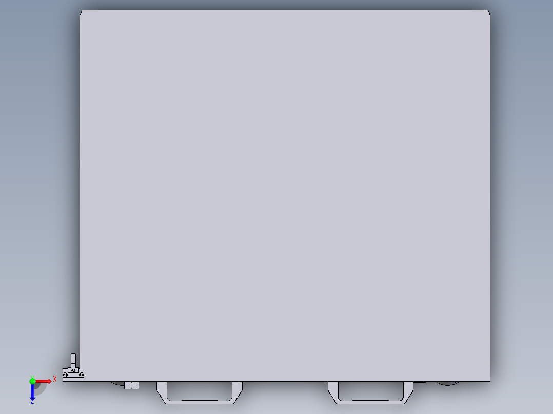货架、一款内置设备的物料小车俯视图