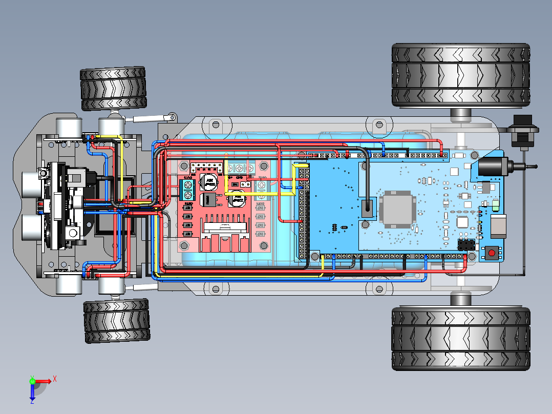 AGV小车、AGV(156)俯视图