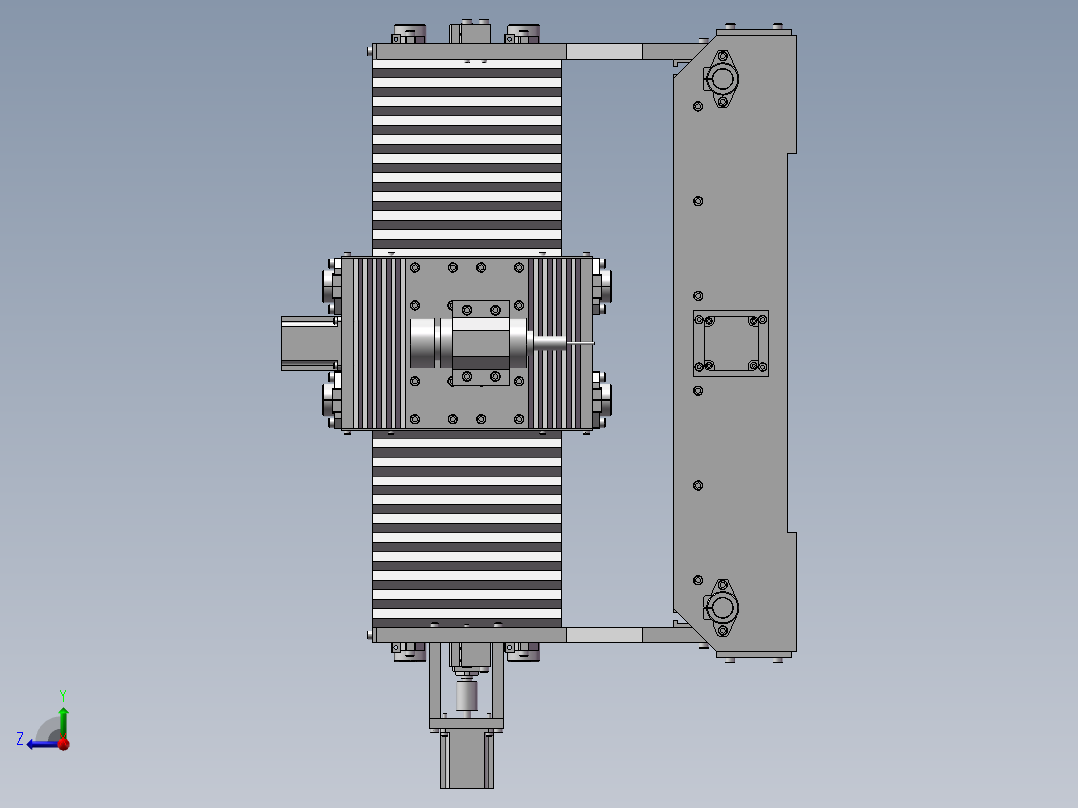 迷你CNC 3轴右视图