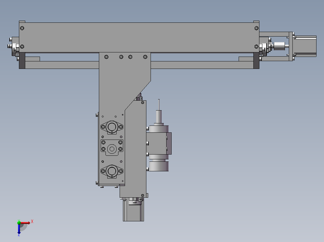 迷你CNC 3轴俯视图