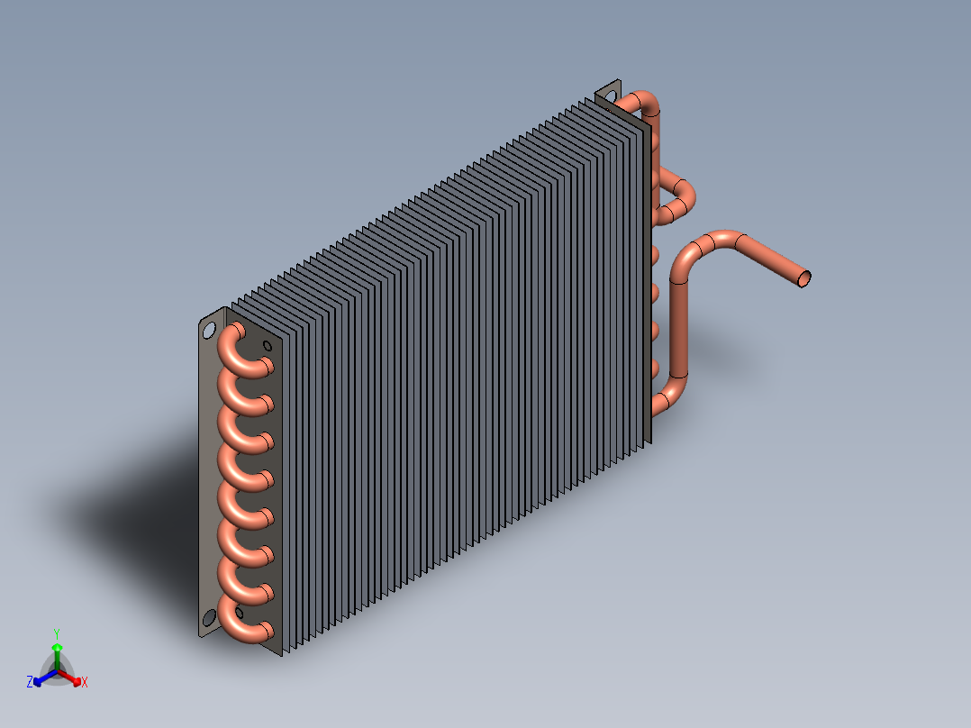 散热器(26)正等轴测图