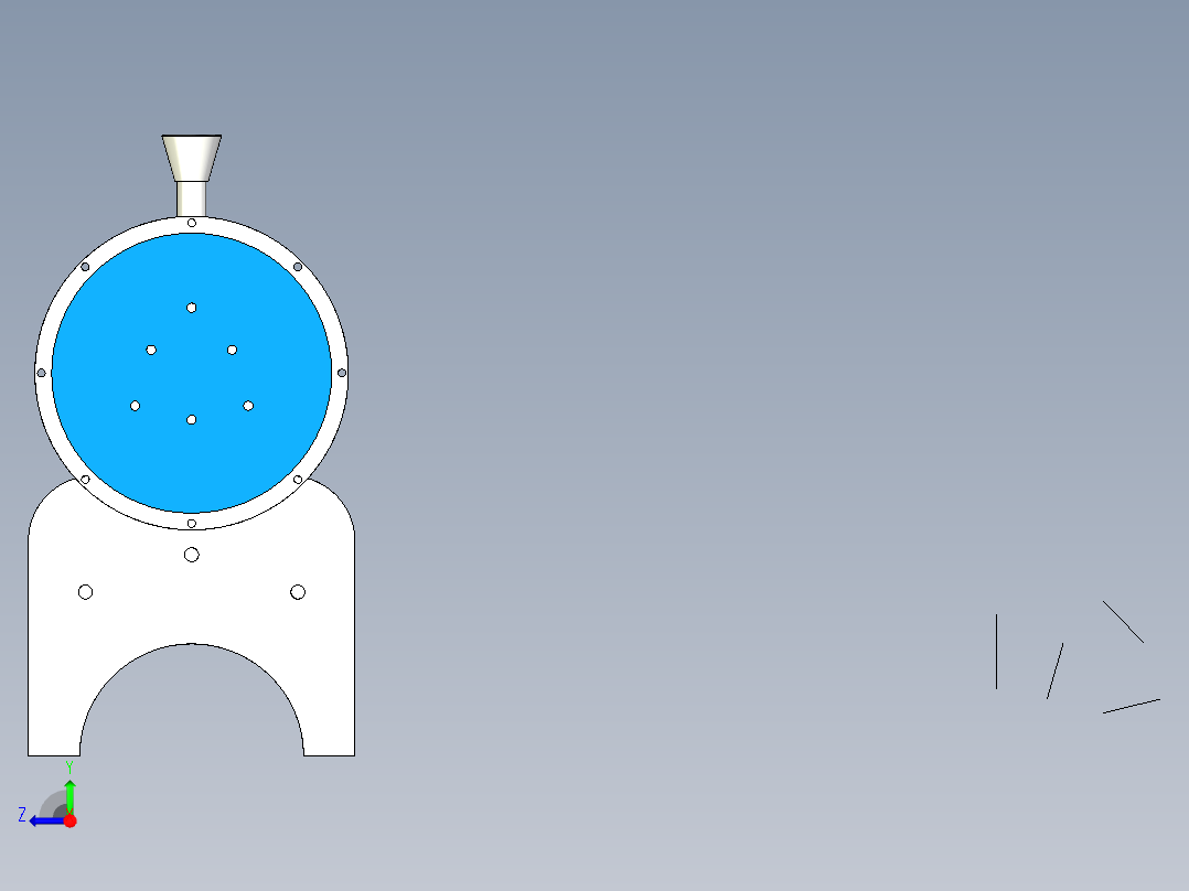 加热油罐右视图