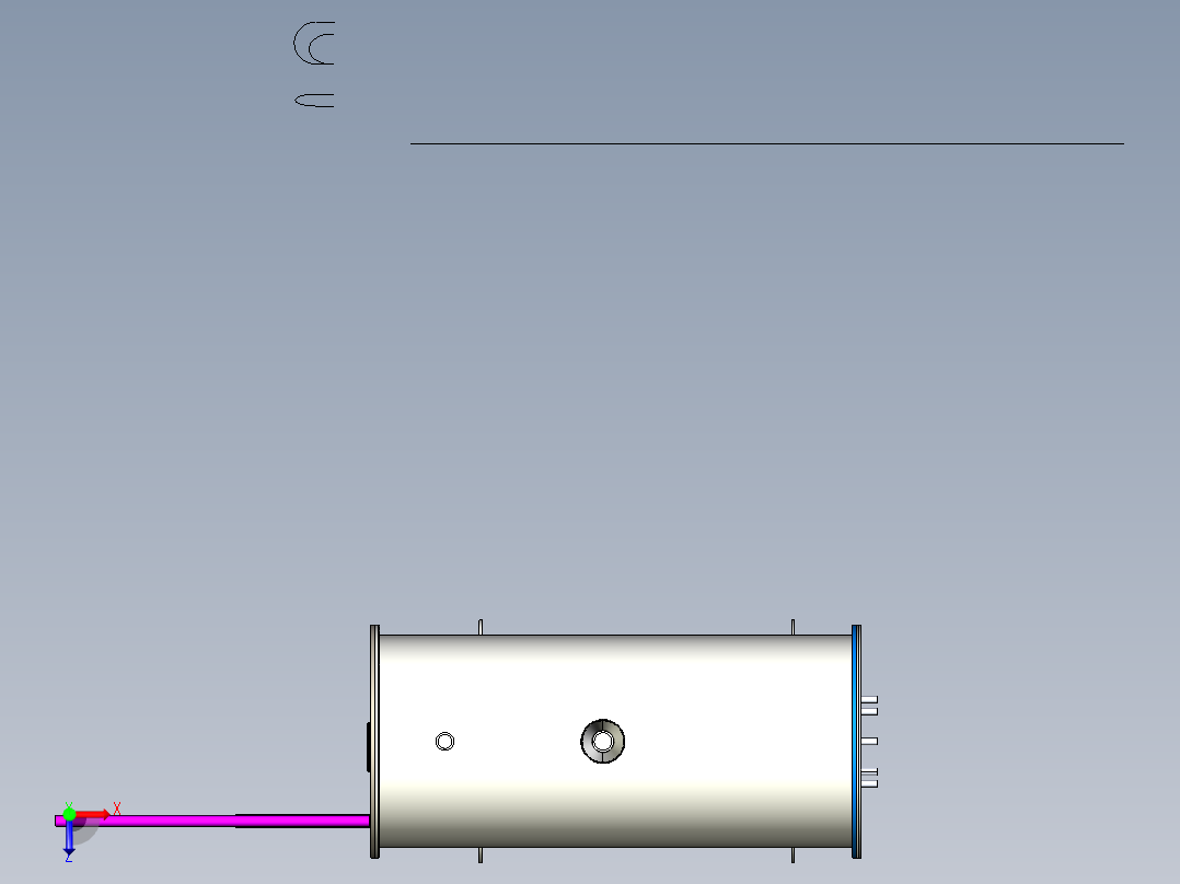 加热油罐俯视图