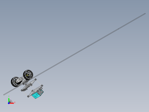 自平衡机器人SolidWorks设计附3dxml前视缩略图