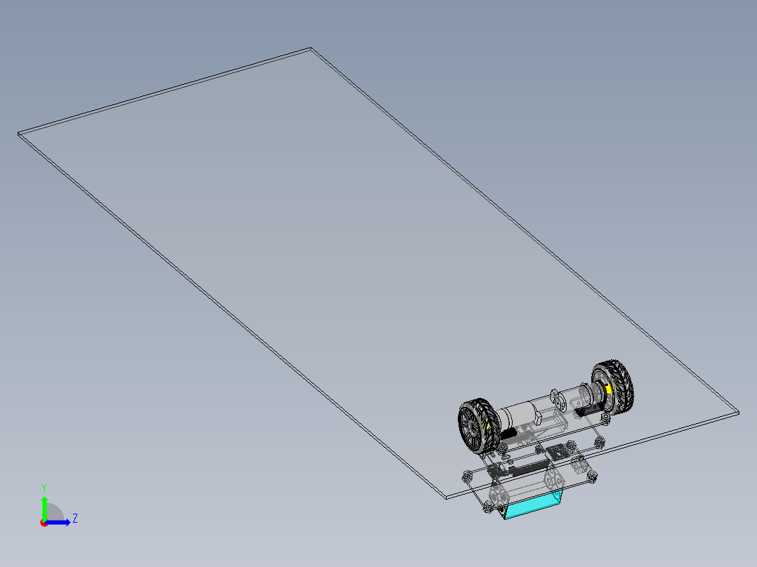 自平衡机器人SolidWorks设计附3dxml左视图
