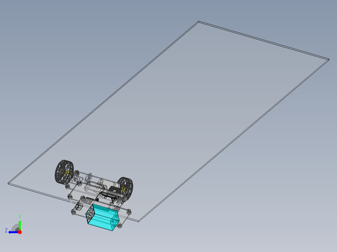 自平衡机器人SolidWorks设计附3dxml右视图