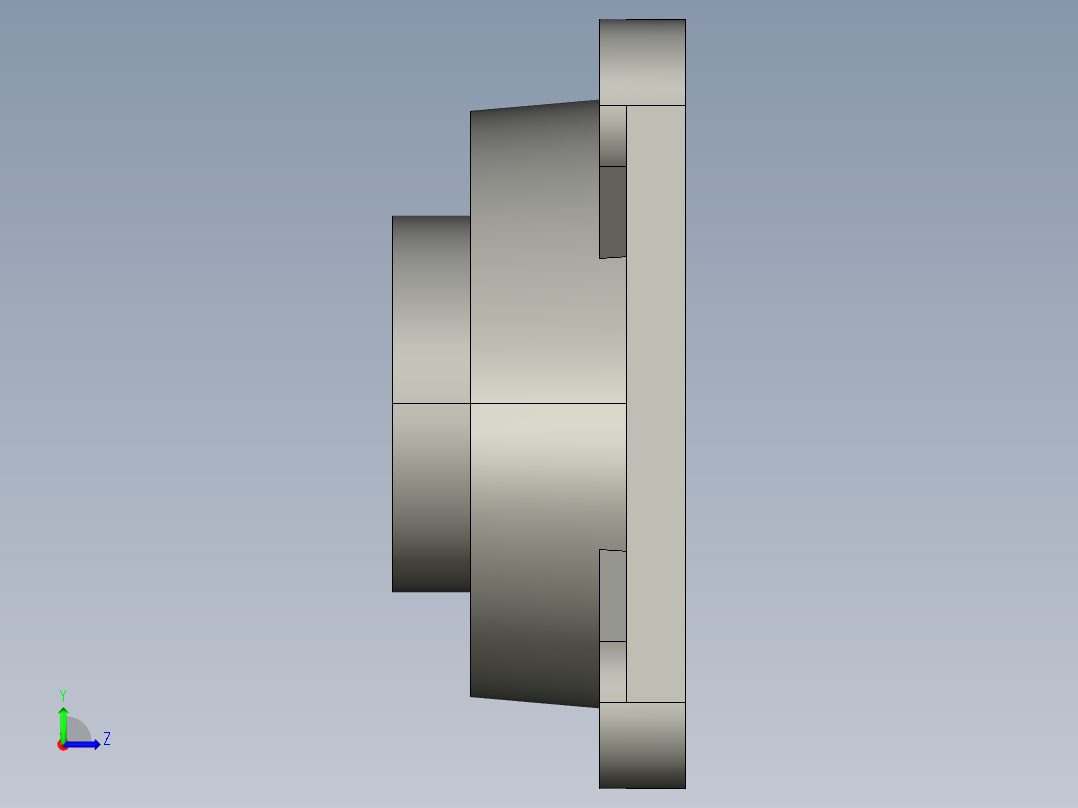 带座轴承UCF210-TR d=50左视图