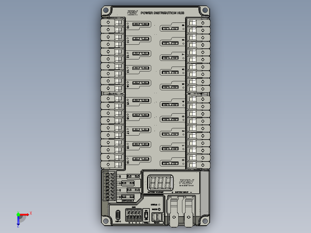 2024机器人CAD - Inventor3俯视图