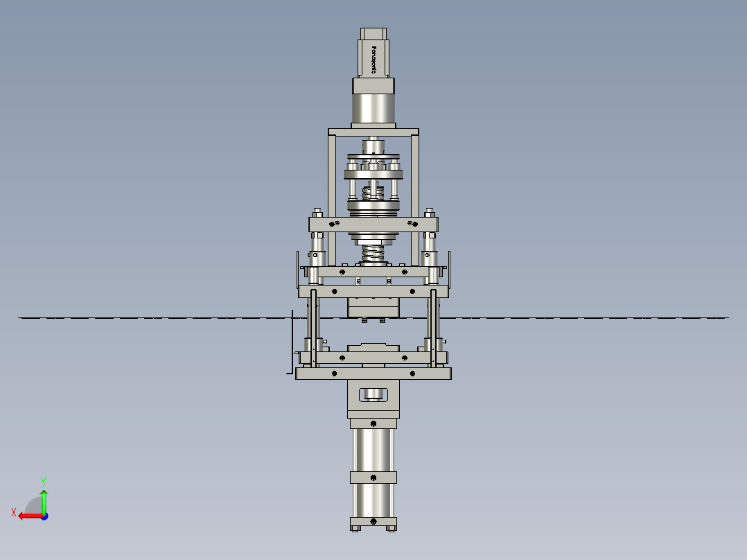 3冲坑机构------总装后视图