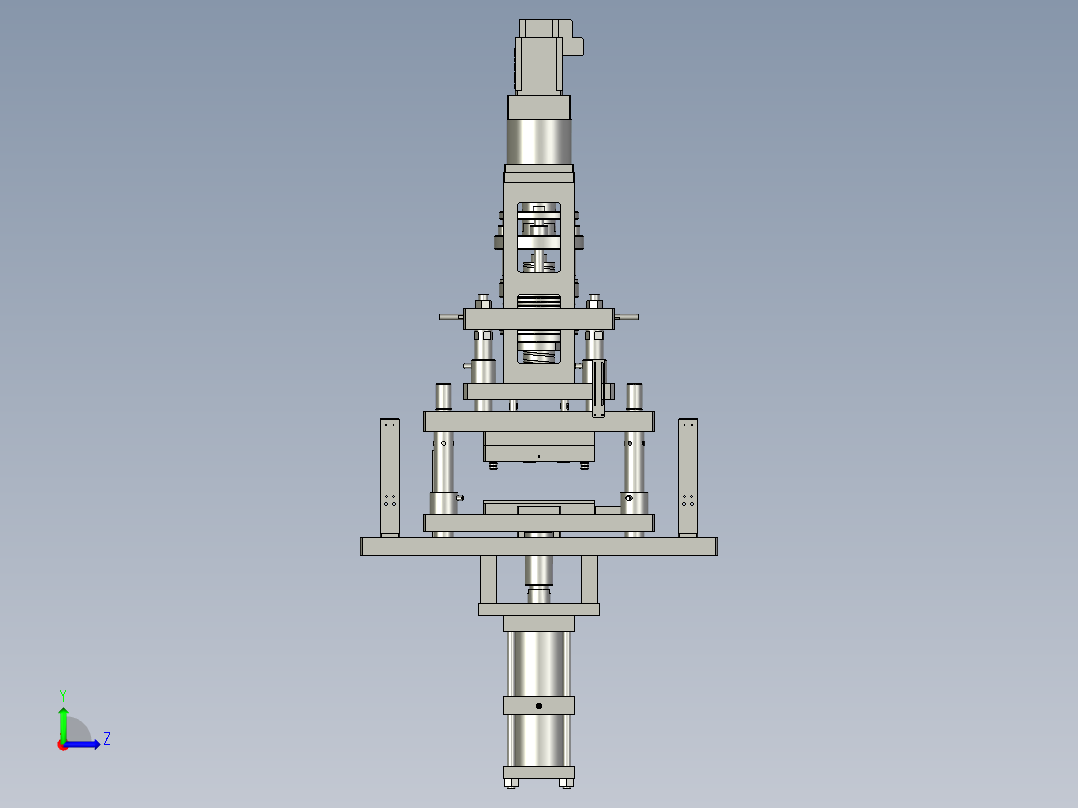 3冲坑机构------总装左视图