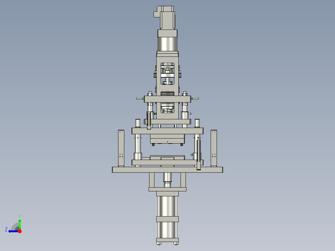 3冲坑机构------总装右视图