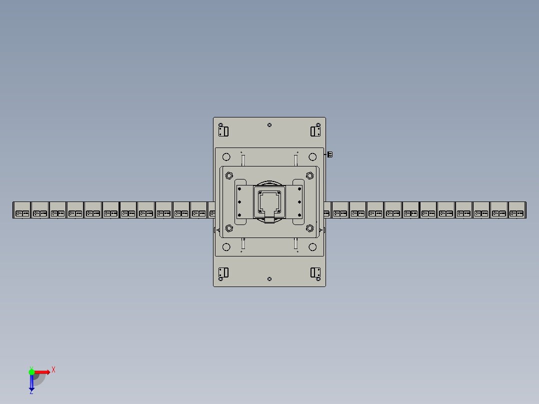 3冲坑机构------总装俯视图