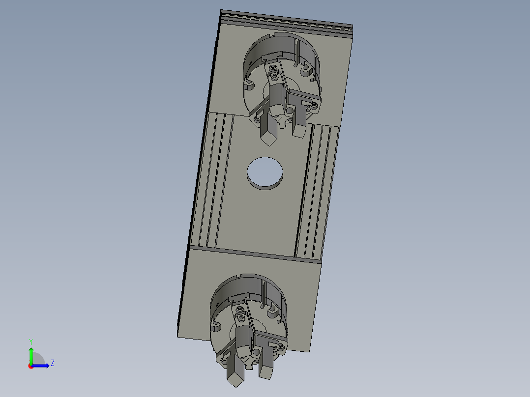 气动夹爪组件一抓2左视图
