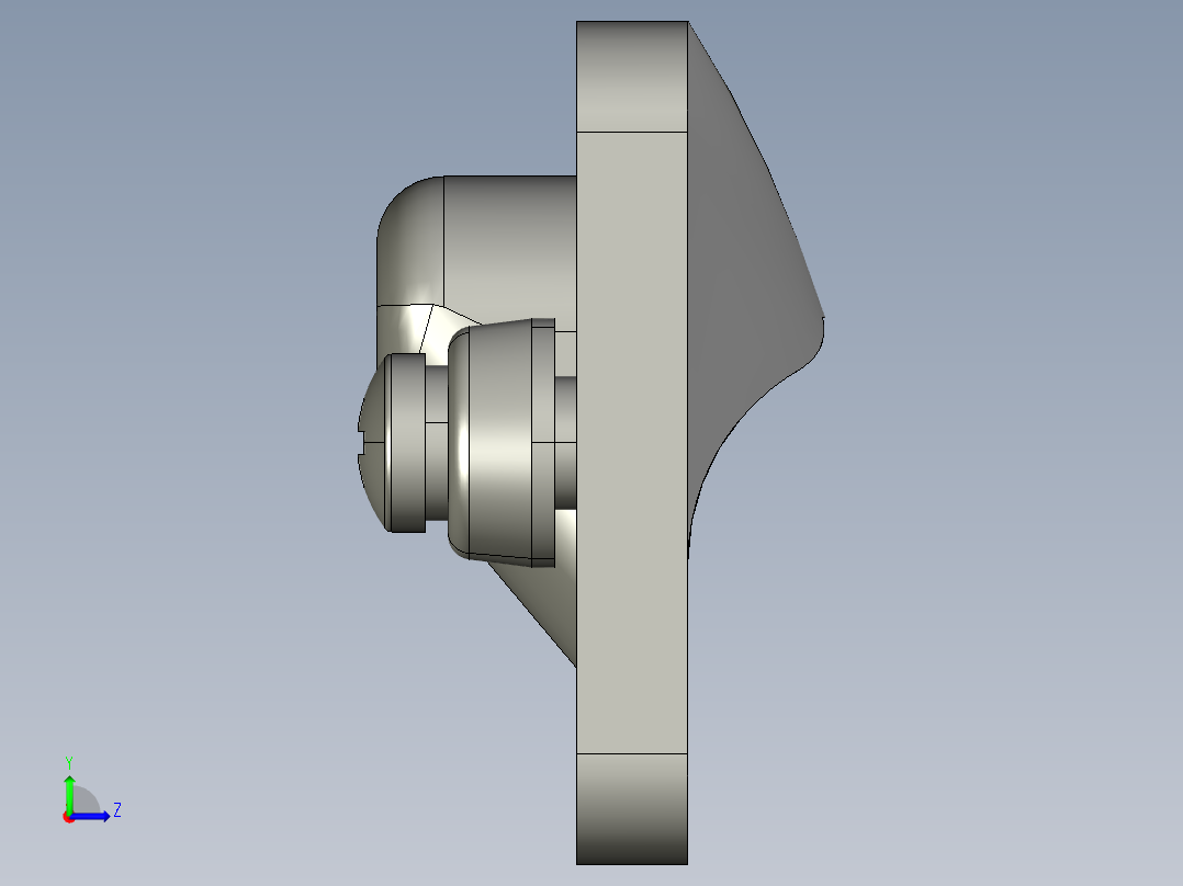 下机架-AP-183-4(嵌入式把手左视图