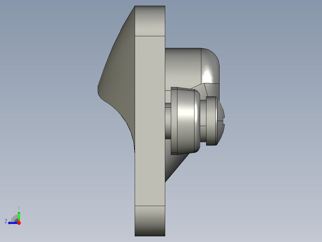 下机架-AP-183-4(嵌入式把手右视图