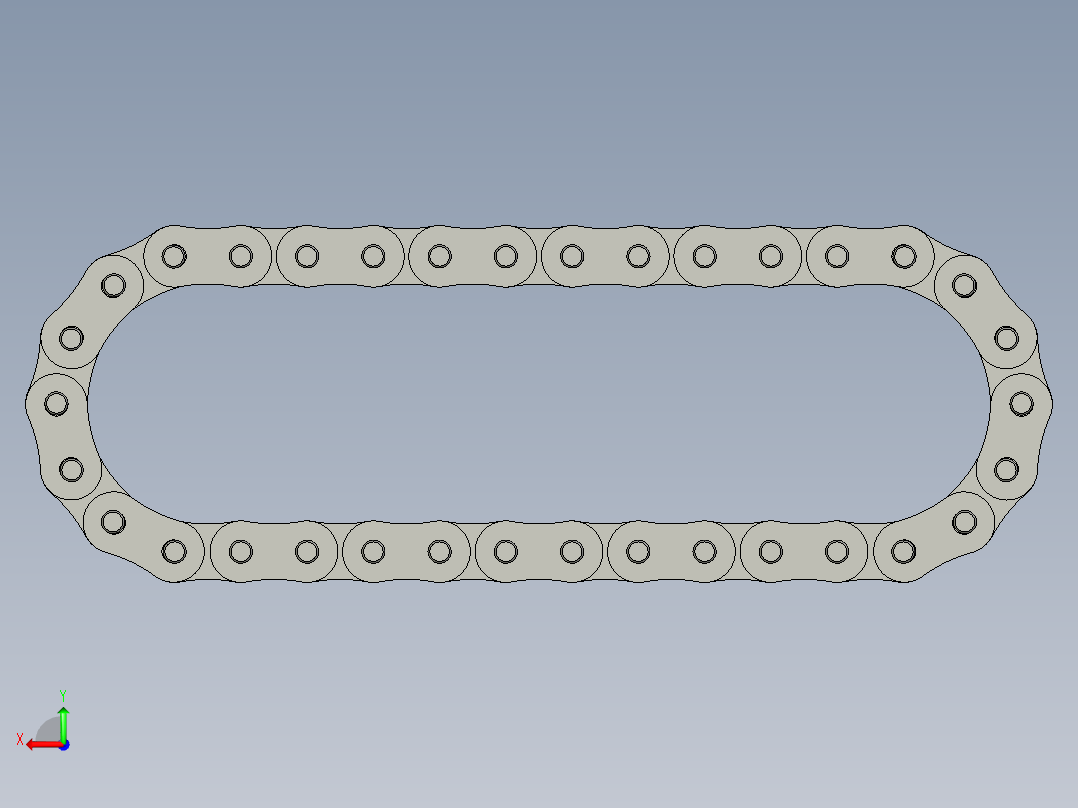 行李箱自动组装生产线设计-08B14齿链轮与链轮之间链条间距为88后视图