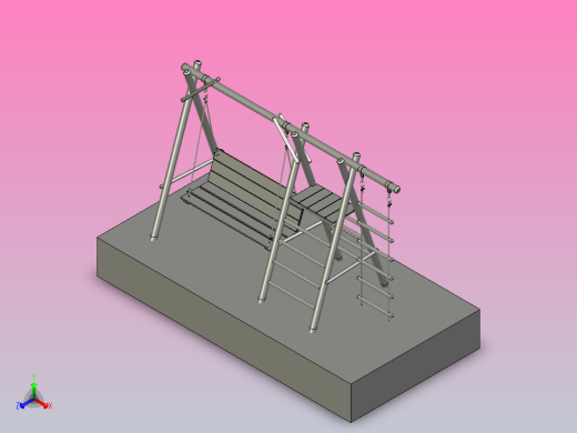 儿童秋千和梯子