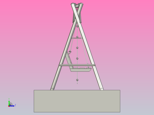 儿童秋千和梯子左视缩略图