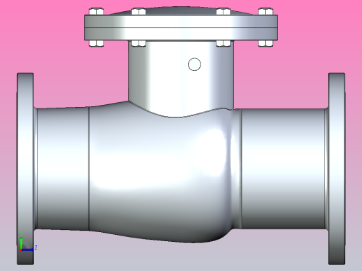 H44H-64钢制旋启式止回阀[H44H-64]400左视缩略图