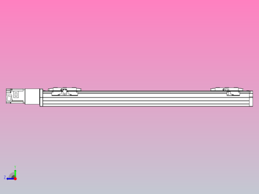 滚珠丝杠线性轴TPA-GCRS-80-1610C-L225-M-M20-N3右视缩略图