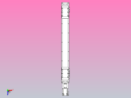 滚珠丝杠线性轴TPA-GCRS-80-1610C-L225-M-M20-N3俯视缩略图