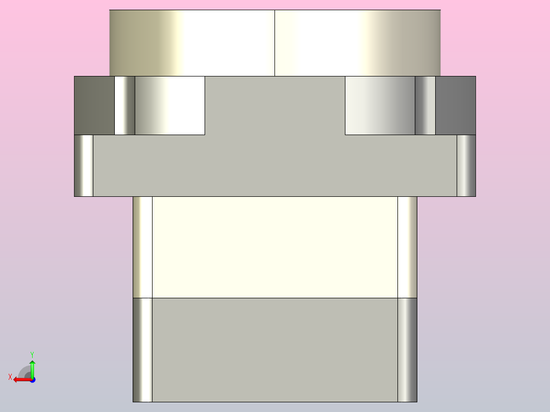 85中空旋转平台-适配57步进电机ZCT85-5-57步进后视图
