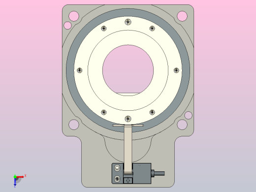 85中空旋转平台-适配57步进电机ZCT85-5-57步进俯视缩略图