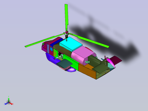 货运多功能无人直升机前视缩略图