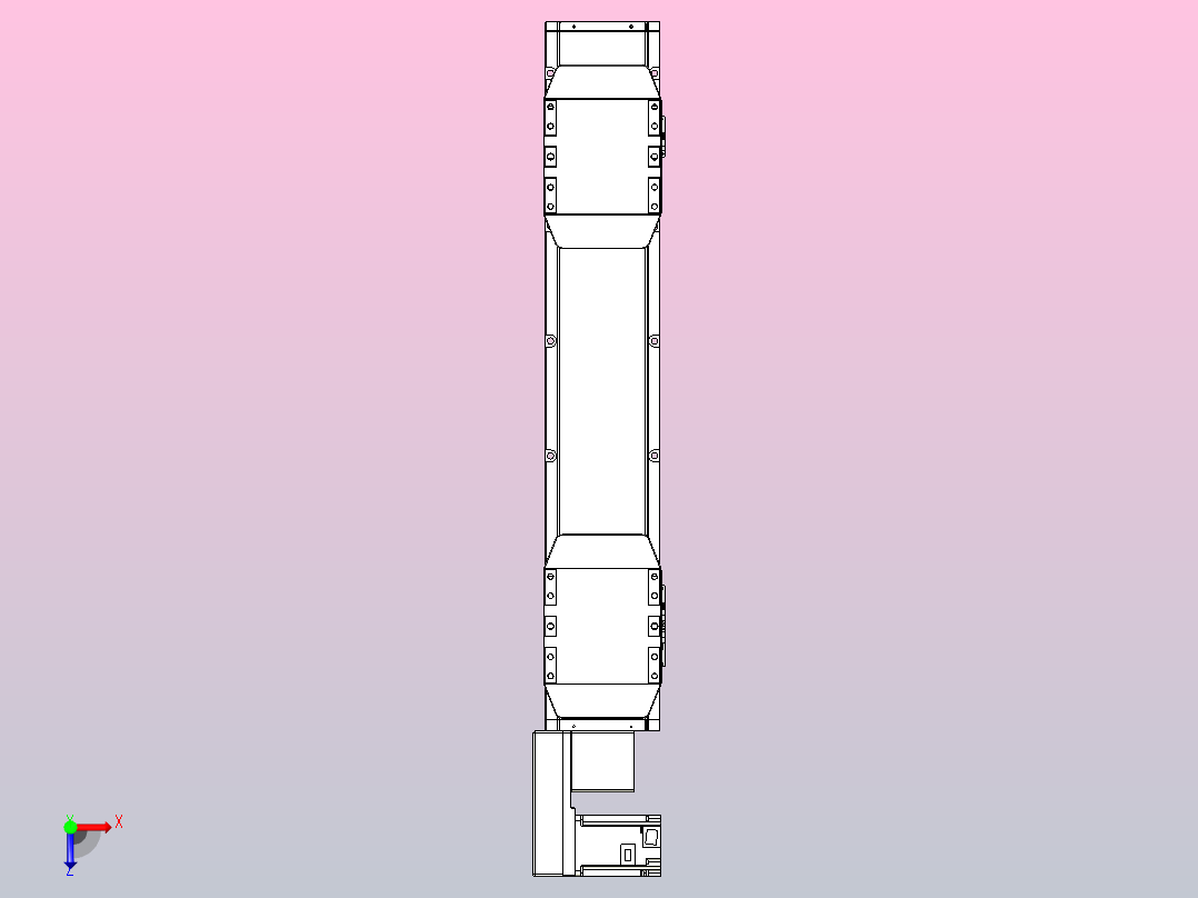 皮带直线轴双滑块型TPA-GCBS-150-P80-L175-QL-M75-N3俯视图