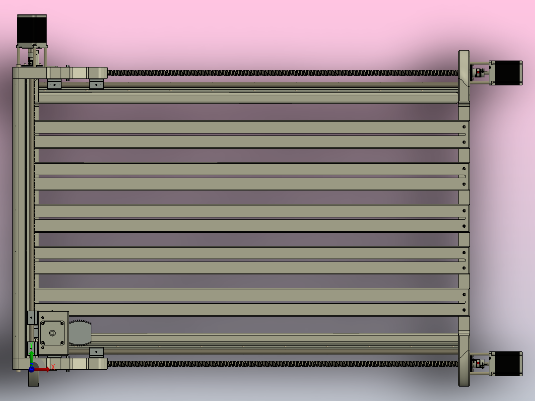 CNC数控3轴前视图