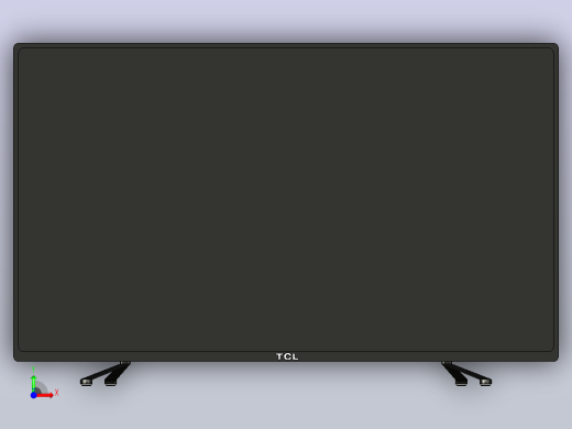 TCL 50英寸P615液晶电视 型号L50P615前视缩略图