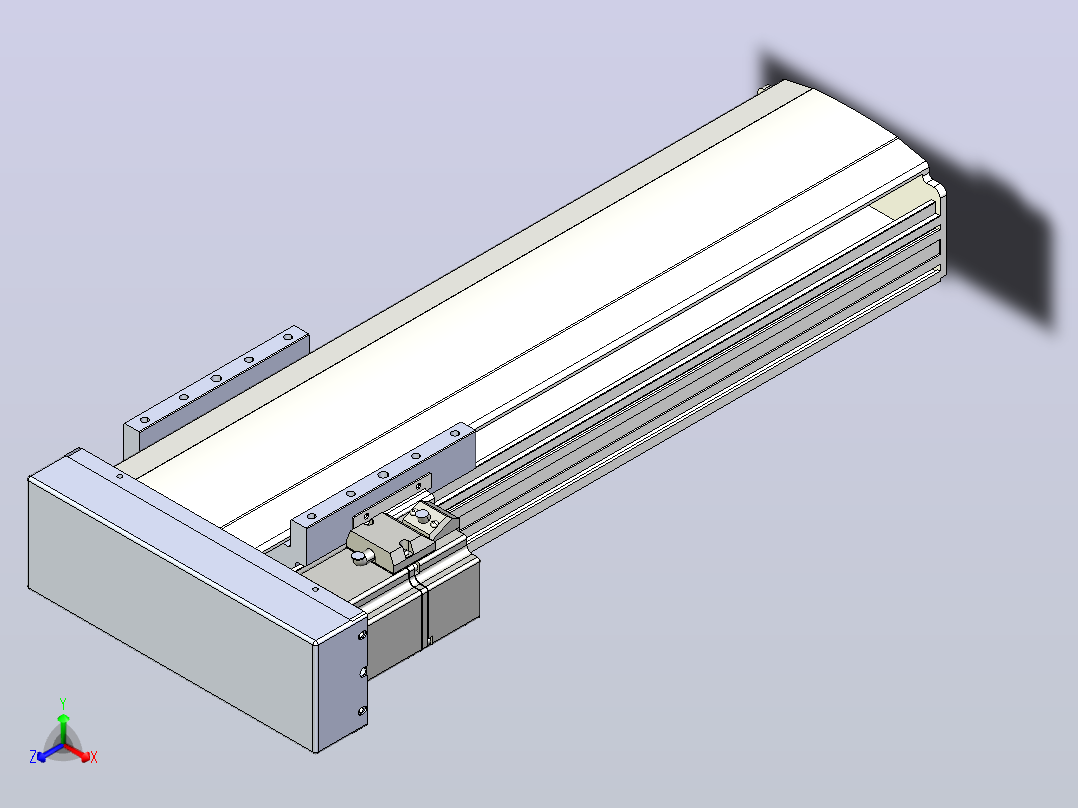 日规模组半封闭丝杆TPA-HNR-140D-2010C-L300-MR-C-P40-N3正等轴测图