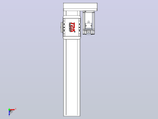 滚珠丝杠直线轴带导轨全封闭TPA-HCR-85D-1610C-L350-ML-Y-P20-N3俯视缩略图