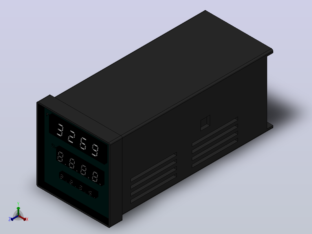 DH-T智能温控仪(T48)[DH-T48]正等轴测图