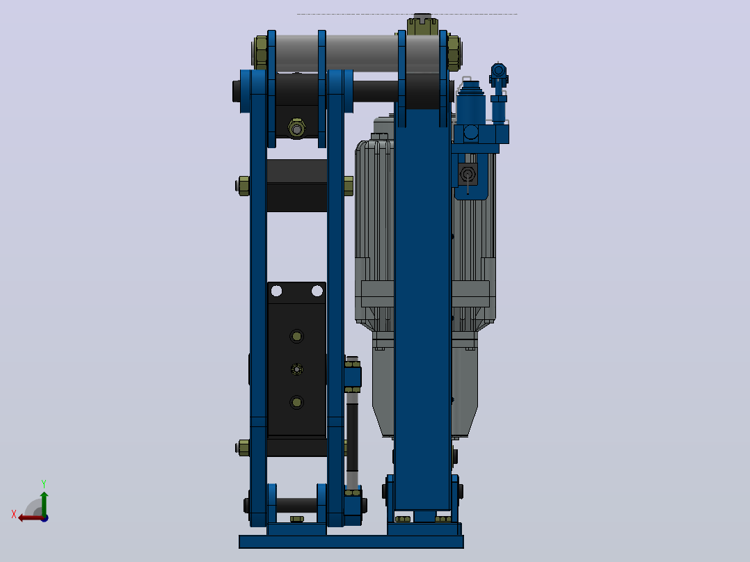 YP41系列电力液压盘式制动器YP41-4500-1000×30-ⅠA-CL.RL.WL.HL后视图