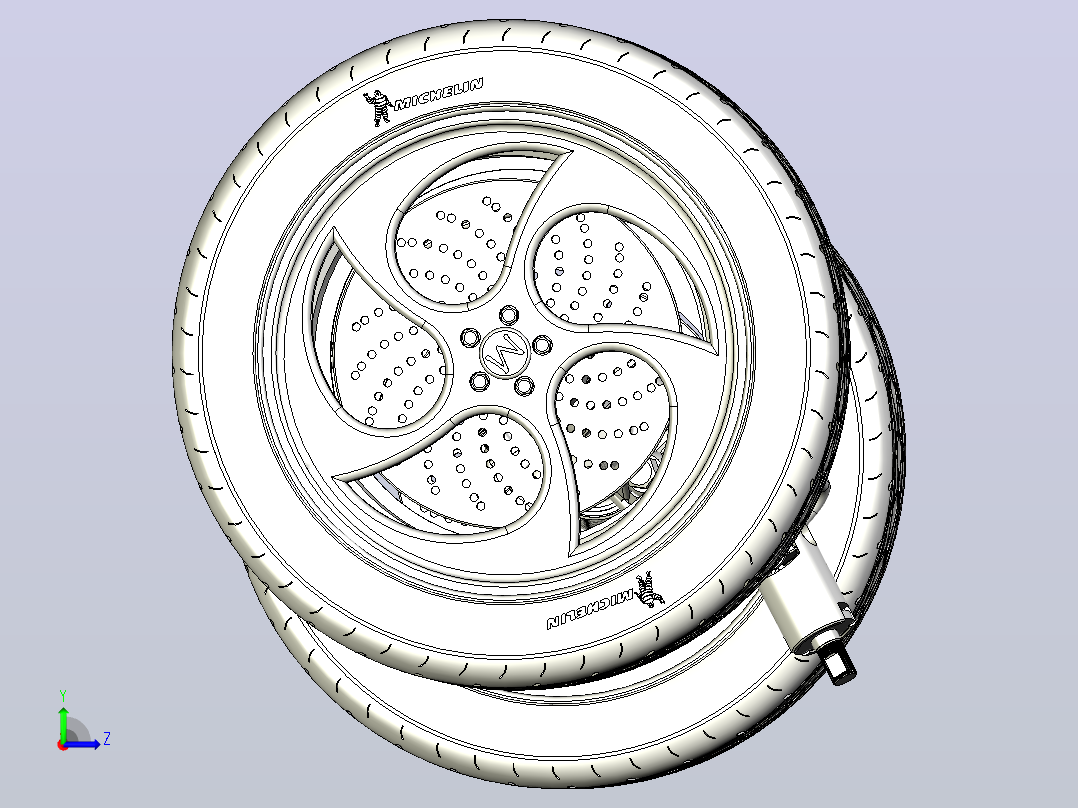 齿轮齿条式转向系统3D模型图纸左视图