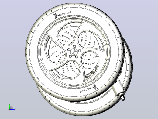齿轮齿条式转向系统3D模型图纸左视缩略图