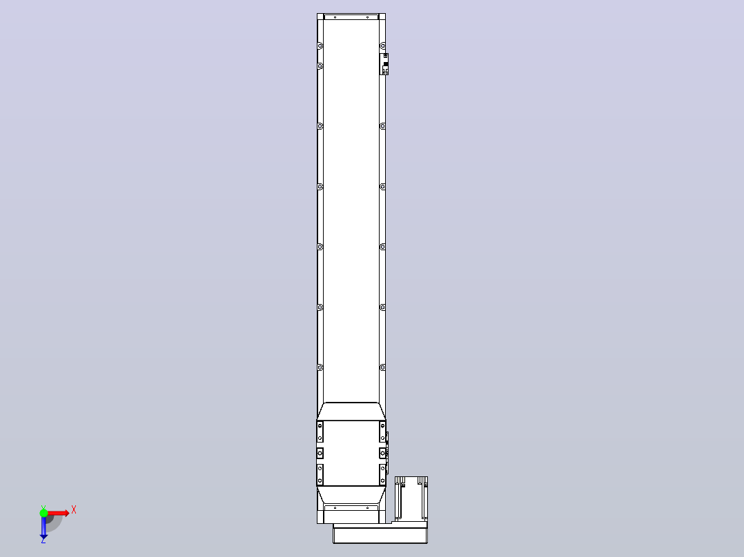 滚珠丝杠直线轴内置导轨TPA-GCR-170-2510C-L950-ML-M75-N3俯视图