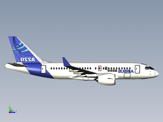 空客A220飞机左视缩略图