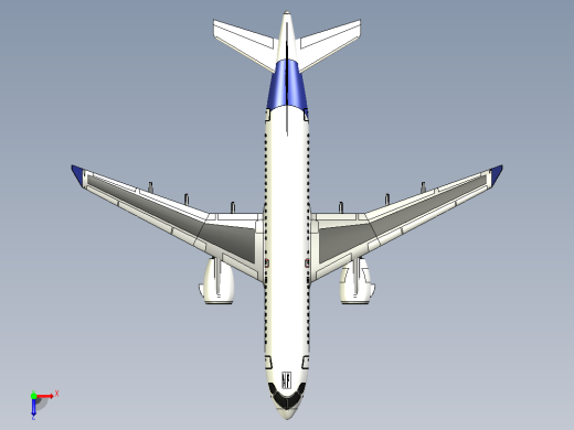空客A220飞机俯视缩略图